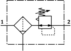 Festo Compressed Air Filter Regulator G3/4'' 0.5-12bar 3400l/min 40µm Midi - 162691