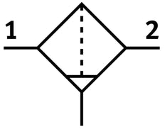 Festo Compressed Air Filter G1/8'' 0-14bar 1100l/min 40µm - 529407