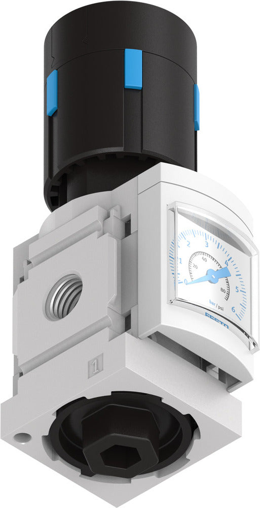 Festo Compressed Air Pressure Regulator G1/4'' 0.3-4bar 2100l/min - 529415