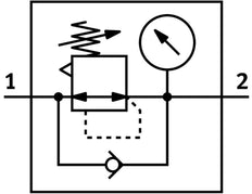 Festo Compressed Air Pressure Regulator G1/2'' 0.5-12bar 3500l/min Midi - 192314
