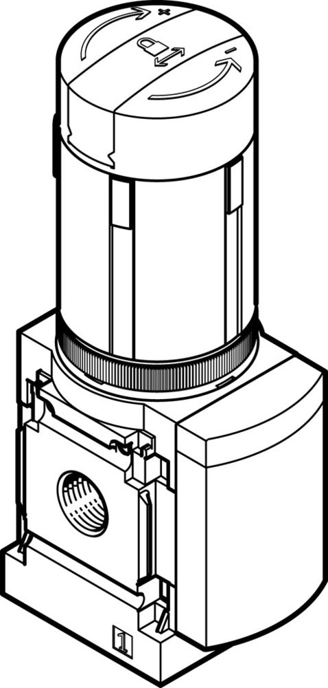 Festo Pressure Regulator G1/4'' 0.3-7bar 1700l/min - 529482