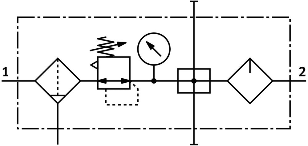 Festo Air Preparation Unit G1/4'' 0.5-12bar 980l/min 40µm Mini - 185793