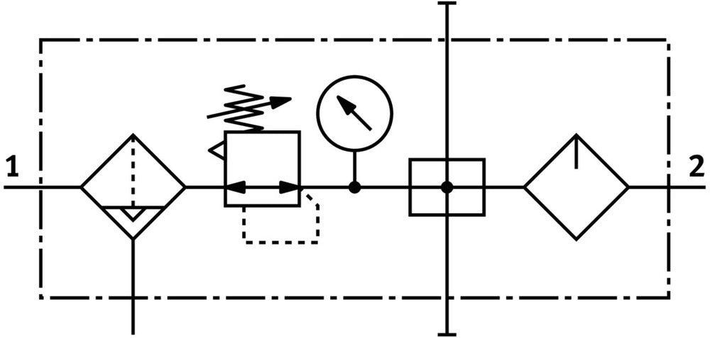 Festo Air Preparation Unit G1/8'' 0.5-12bar 650l/min 40µm Mini - 185792