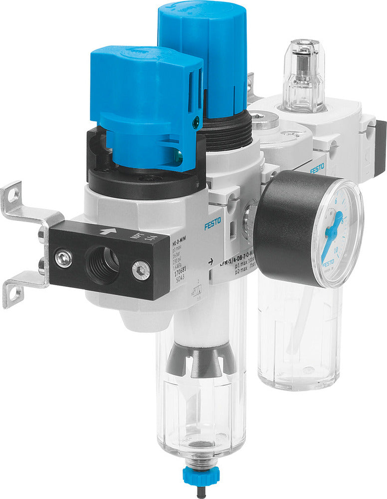 Festo Air Preparation Unit G1/4'' 0.5-12bar 870l/min 40µm Mini - 185817