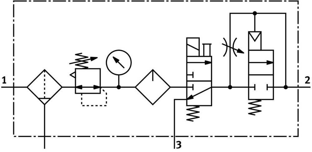 Festo Air Preparation Unit G1/8'' 2.5-12bar 550l/min 40µm Mini - 185827