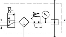 Festo Air Preparation Unit G1/2'' 0.5-12bar 2920l/min 40µm Midi - 185728