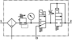 Festo Air Preparation Unit G1/8'' 2.5-12bar 595l/min 40µm Mini - 185743