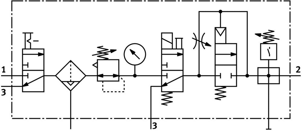 Festo Air Preparation Unit G3/8'' 2.5-12bar 1680l/min 40µm Midi - 185786