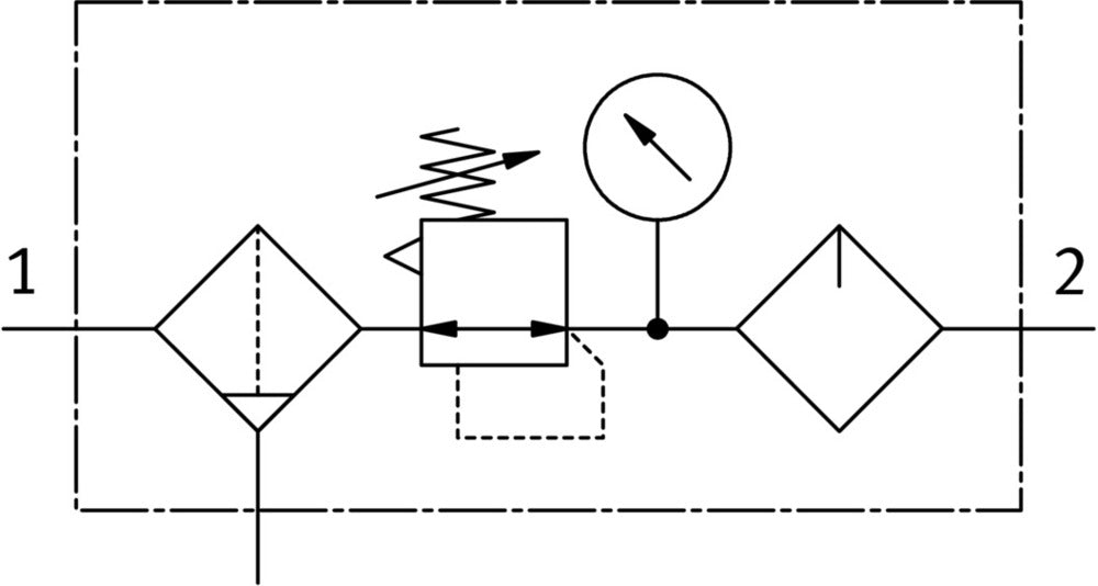 Festo Air Preparation Unit G3/8'' 0.5-12bar 1200l/min 40µm Mini - 162734