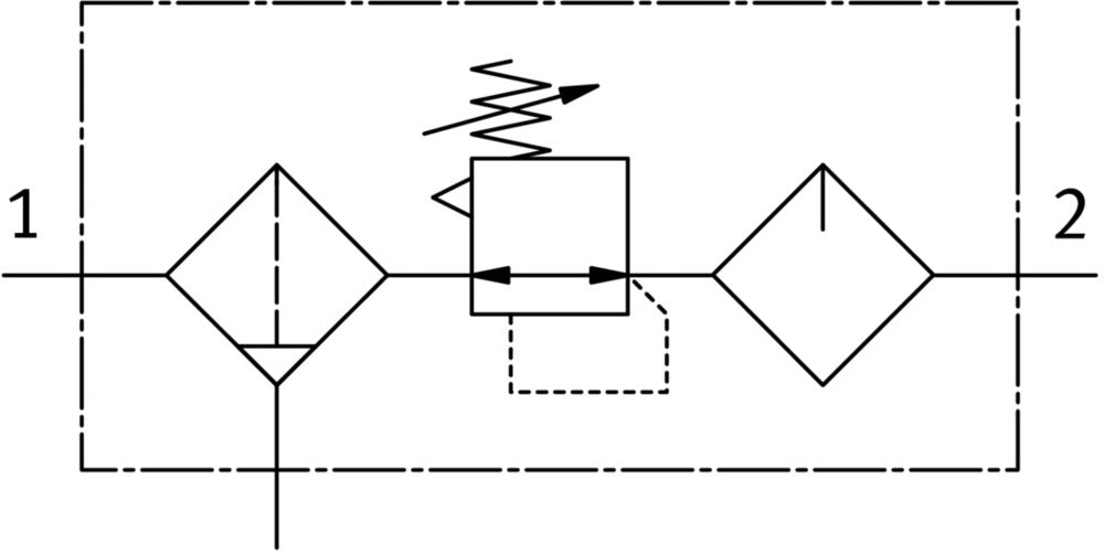Festo Air Preparation Unit G3/8'' 0.5-12bar 1200l/min 40µm Mini - 162740