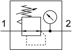 Festo Compressed Air Pressure Regulator G3/4'' 0.5-7bar 4500l/min Midi - 162587