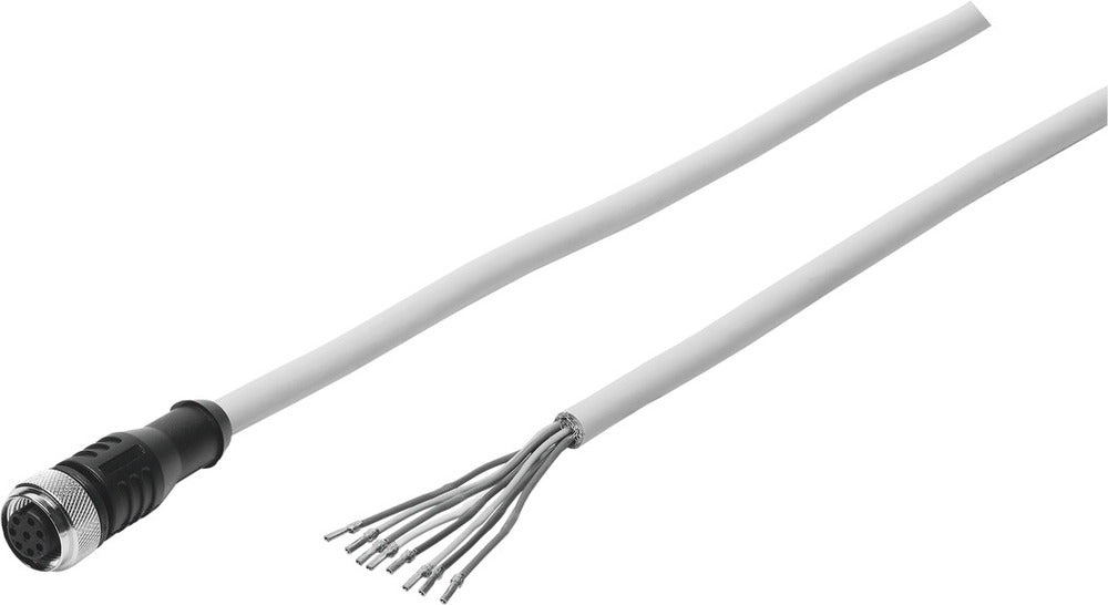 Festo Plug Socket With Cable M12x1 A-coded EN 61076-2-101 20m - 5105632