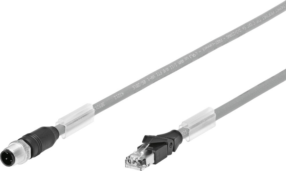 Festo Connecting Cable Plug M12x1 D-coded EN 61076-2-101 5m - 8040453