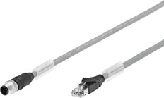 Festo Connecting Cable Plug M12x1 D-coded EN 61076-2-101 5m - 8040453