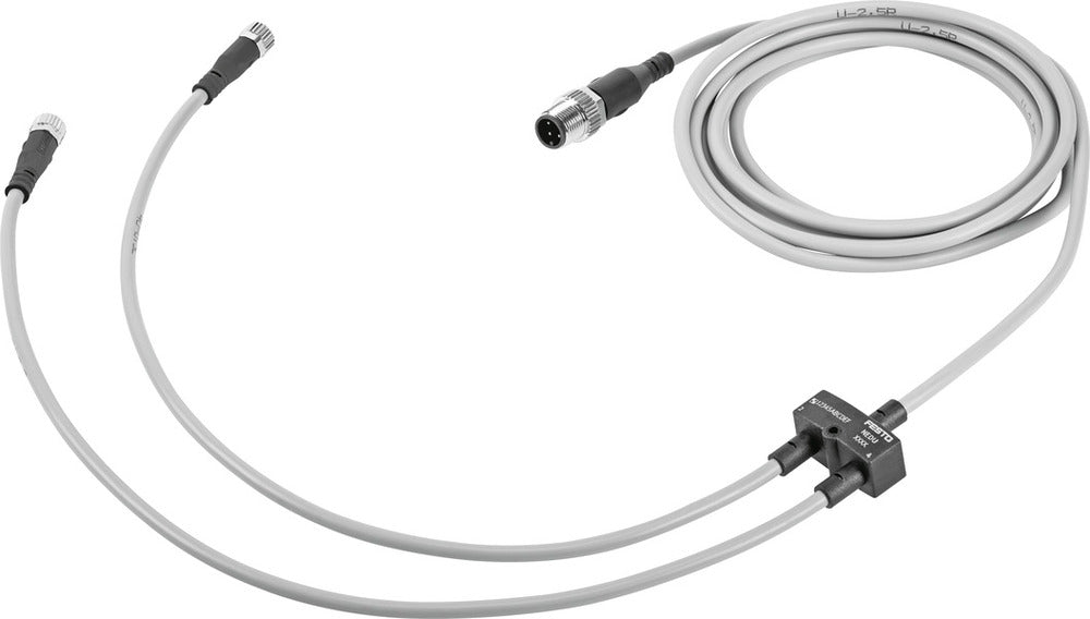 Festo Y-Distributor With Cables at Both Ends 2.5m/0.3m 3A IP65 IP68 IP69K/ - 8032309