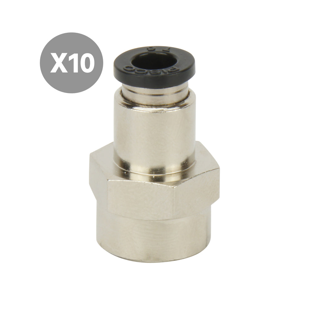 6mmxRc1/4'' Female Straight Push Fit [10 pieces]