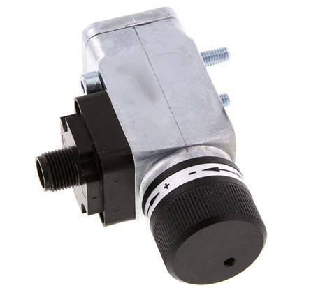 0.5 to 8bar SPDT Zinc Die-Cast Pressure Switch Flange 250VAC 4-pin M12 Connector