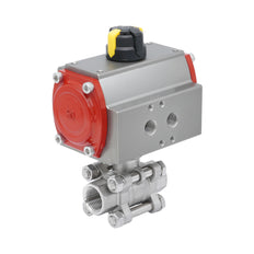 Rp 2'' 2-Way Pneumatic Stainless Steel Ball Valve Spring-closed