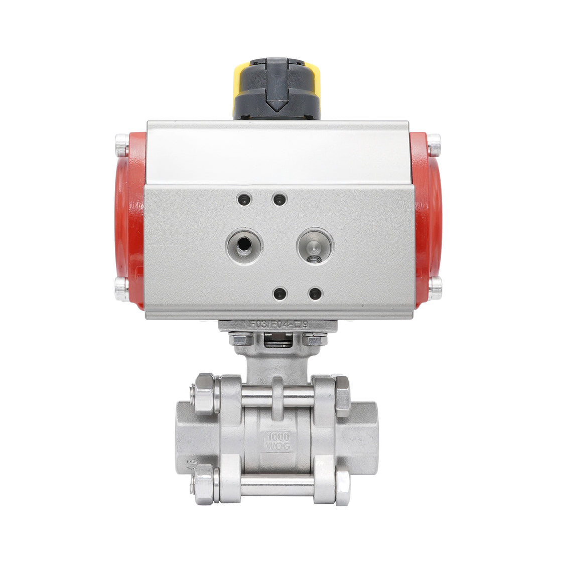 Rp 1-1/4'' 2-Way Pneumatic Stainless Steel Ball Valve Spring-closed
