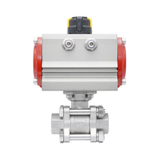 Rp 2-1/2'' 2-Way Pneumatic Stainless Steel Ball Valve Spring-opened
