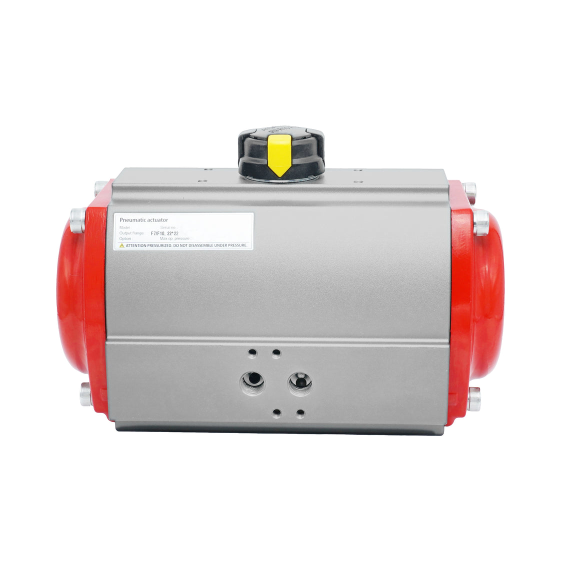 Pneumatic Actuator Rack & Pinion Double Acting 485.1Nm at 6bar F10/F12 NPT Threads - PR140D-N