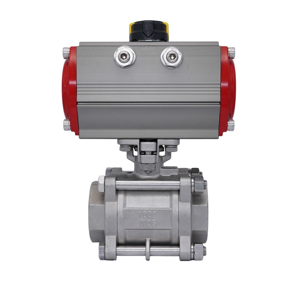 Pneumatic Ball Valve G2 1/2'' Stainless Steel Spring Opening
