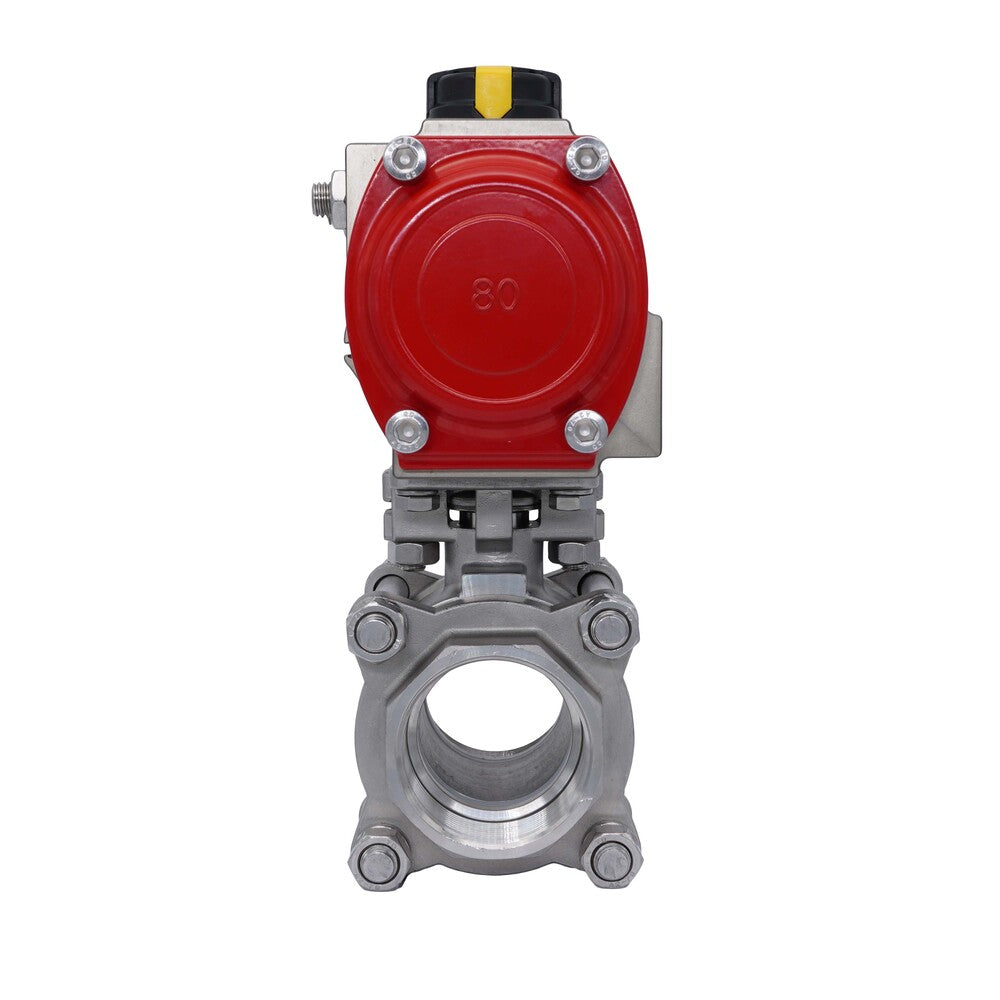Pneumatic Ball Valve G3'' Stainless Steel Spring Opening