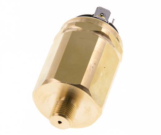 -0.98 to -0.2bar SPDT Brass Vacuum Switch G1/8'' 42VAC Flat Connector