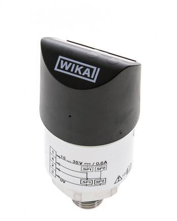 0 to 1.6bar Stainless Steel Wika Electronic Pressure Switch G1/4'' 1VDC IO-Link 4-pin M12 Connector