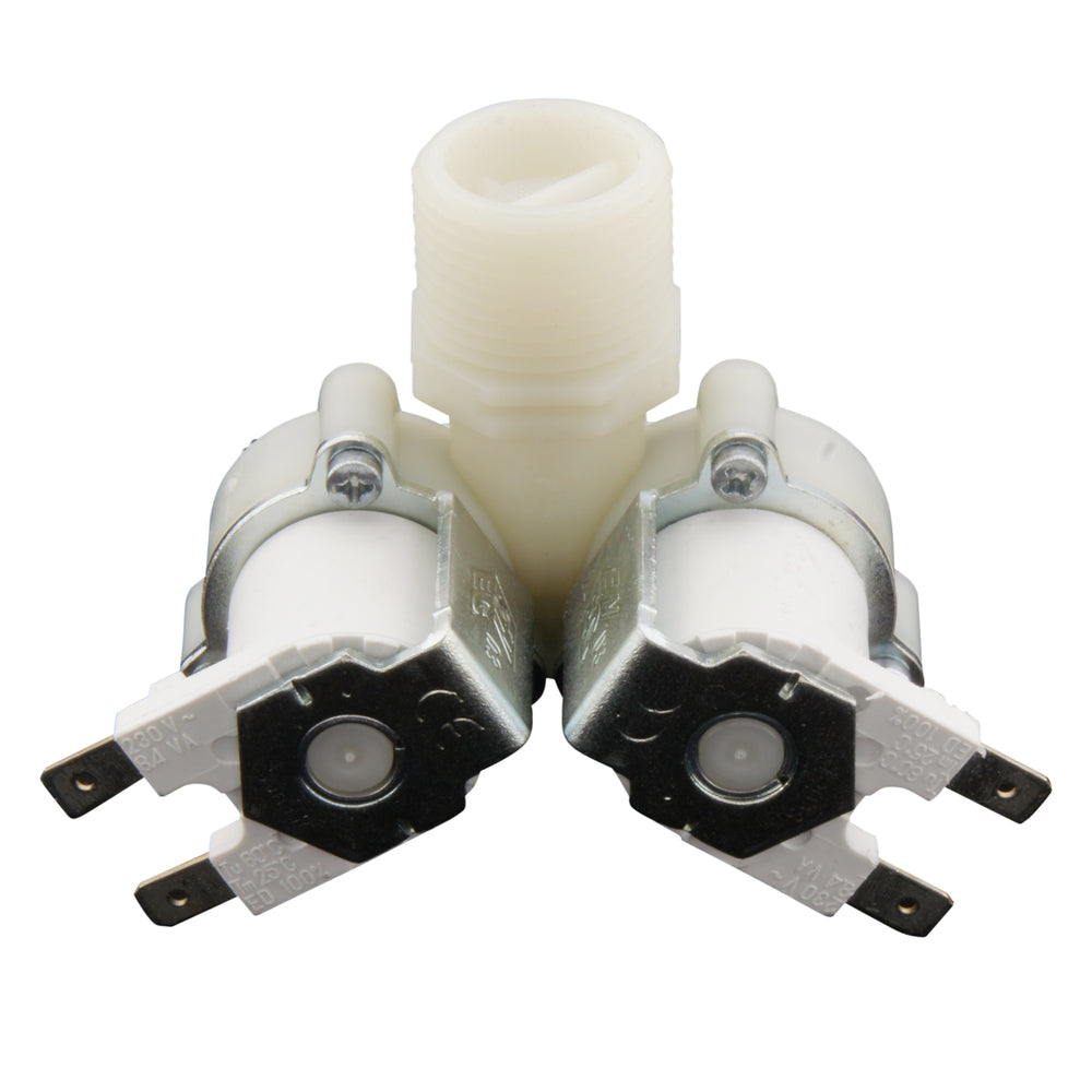 Solenoid Valve RPE double 3/4''x10mm nylon NBR 180° 0.2-10bar 24V AC