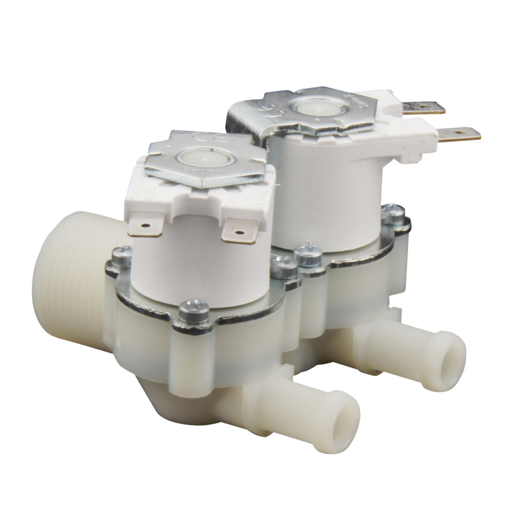 Solenoid Valve RPE double 3/4''x10mm nylon NBR 180° 0.2-10bar 230VAC