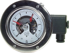 Contact Pressure Gauge 1NC/2NO 0..10bar (145psi) Stainless Steel/Brass 160mm Class 1 Rear Connection