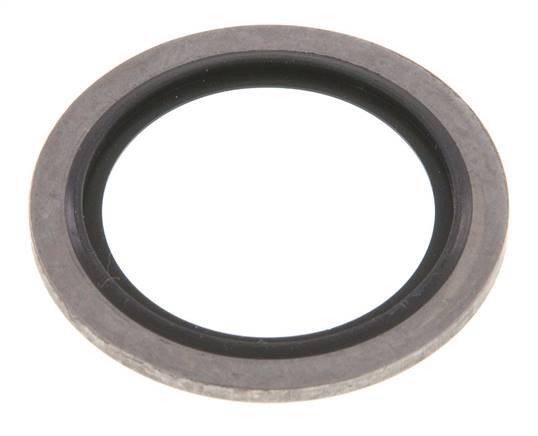 G 3/4" Stainless Steel/FKM Hydraulic Bonded Seal 27.1x34.9x2.5 mm