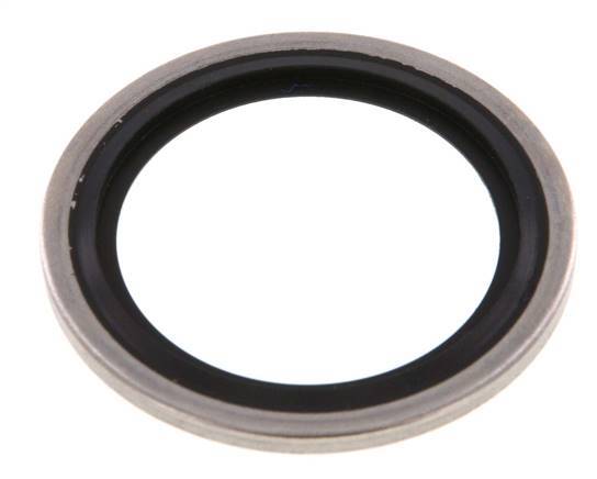 G 1" Stainless Steel/FKM Hydraulic Bonded Seal 33.9x42.8x2.5 mm