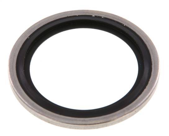 G 1" Stainless Steel/FKM Hydraulic Bonded Seal 33.9x42.8x2.5 mm