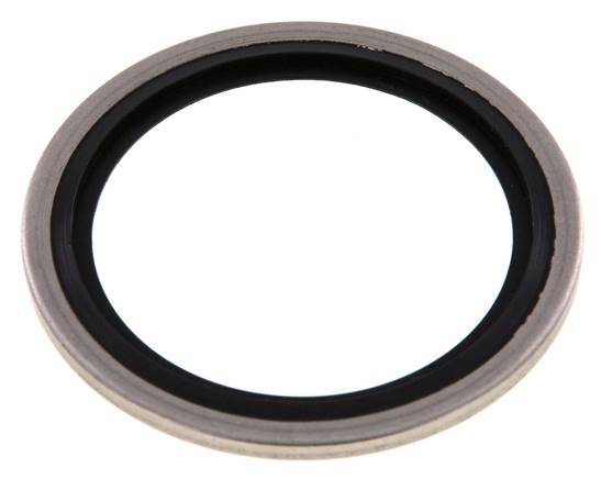 G 1-1/4" Stainless Steel/FKM Hydraulic Bonded Seal 42.9x52.4x2.5 mm