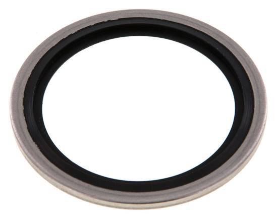 G 1-1/4" Stainless Steel/FKM Hydraulic Bonded Seal 42.9x52.4x2.5 mm
