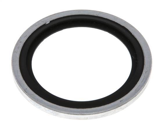 G 1" Steel/FKM Hydraulic Bonded Seal 33.9x42.8x2.5 mm