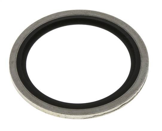 G 1-1/4" Steel/FKM Hydraulic Bonded Seal 42.9x52.4x2.5 mm