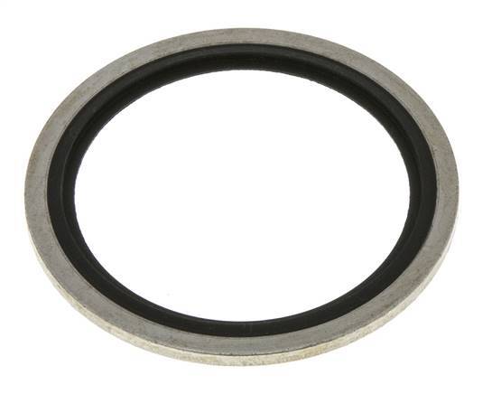 G 1-1/2" Steel/FKM Hydraulic Bonded Seal 48.4x58.6x2.5 mm