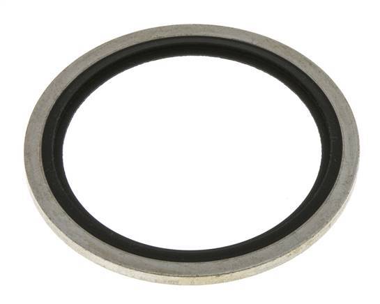 G 1-1/2" Steel/FKM Hydraulic Bonded Seal 48.4x58.6x2.5 mm