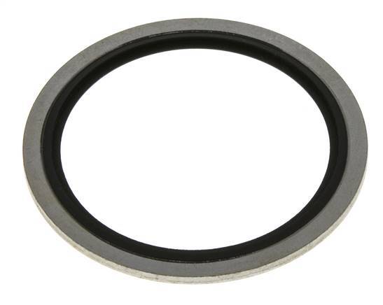 G 2" Steel/FKM Hydraulic Bonded Seal 60.6x73x2.5 mm
