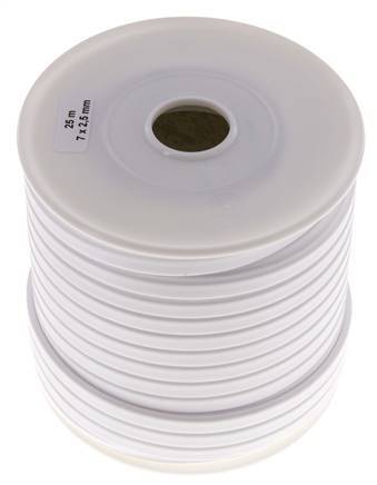 7x2.5 mm PTFE Face Sealing Tape 25 m