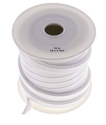 10x3 mm PTFE Face Sealing Tape 10 m