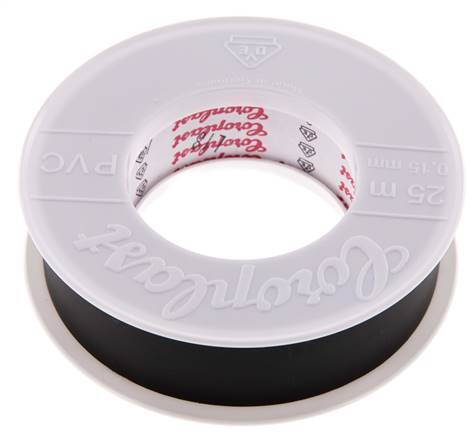 Electrical Insulation Tape VDE-tested 25mm/25m Black