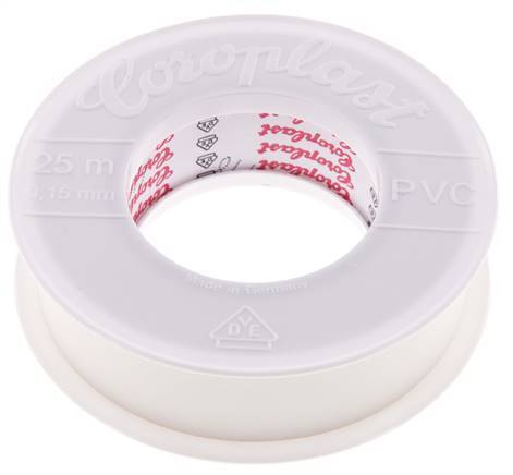 Electrical Insulation Tape VDE-tested 25mm/25m White