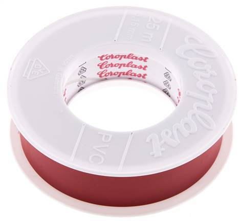 Electrical Insulation Tape VDE-tested 25mm/25m Red