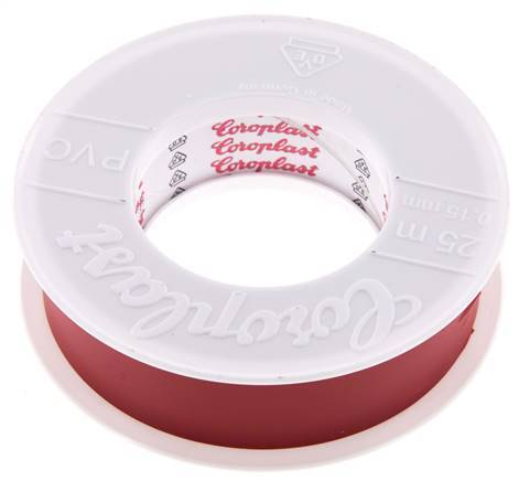 Electrical Insulation Tape VDE-tested 25mm/25m Red