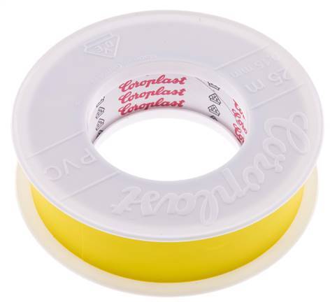 Electrical Insulation Tape VDE-tested 25mm/25m Yellow