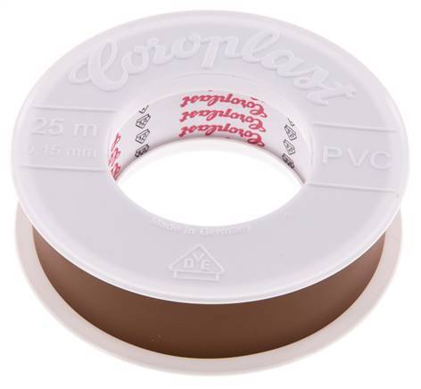 Electrical Insulation Tape VDE-tested 25mm/25m Brown